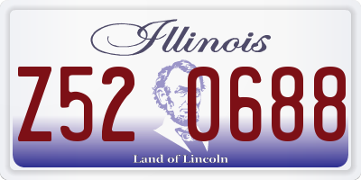IL license plate Z520688