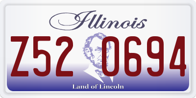 IL license plate Z520694