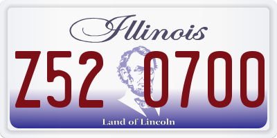 IL license plate Z520700