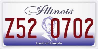 IL license plate Z520702