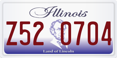 IL license plate Z520704