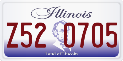 IL license plate Z520705