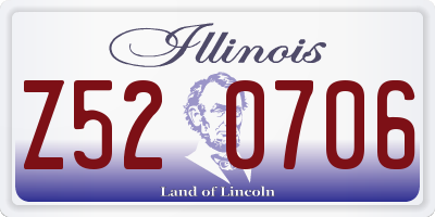 IL license plate Z520706