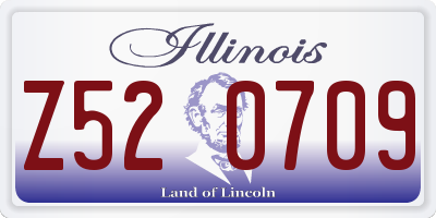 IL license plate Z520709