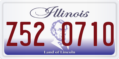 IL license plate Z520710