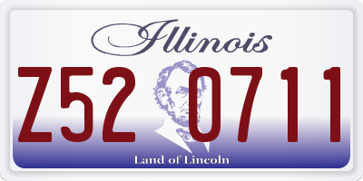 IL license plate Z520711