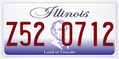 IL license plate Z520712