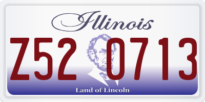 IL license plate Z520713