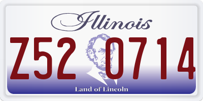 IL license plate Z520714