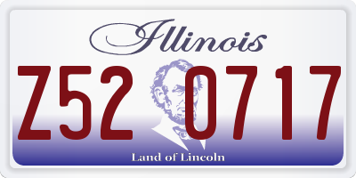 IL license plate Z520717