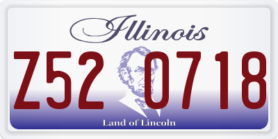 IL license plate Z520718
