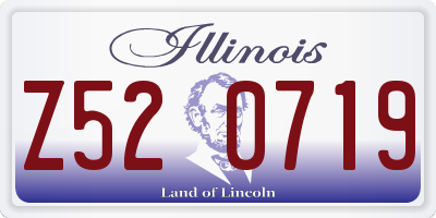 IL license plate Z520719