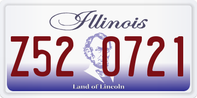 IL license plate Z520721