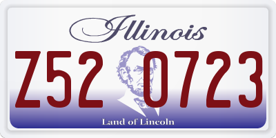 IL license plate Z520723