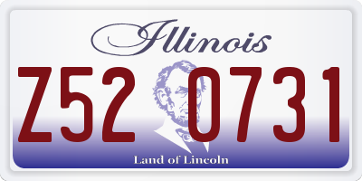 IL license plate Z520731