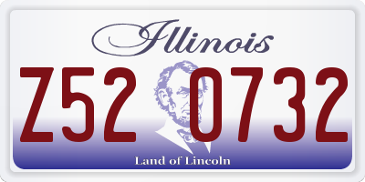 IL license plate Z520732