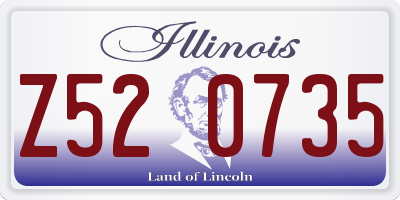 IL license plate Z520735