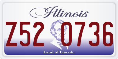 IL license plate Z520736