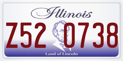 IL license plate Z520738