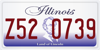IL license plate Z520739