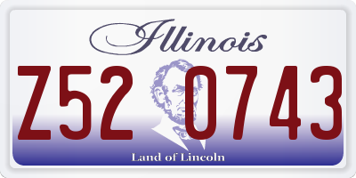IL license plate Z520743
