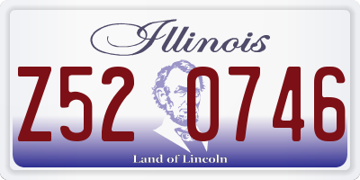 IL license plate Z520746