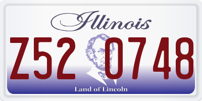 IL license plate Z520748