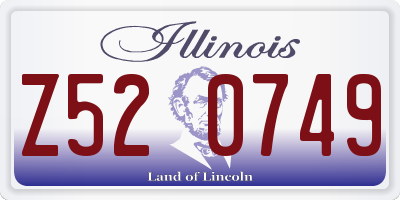 IL license plate Z520749