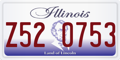 IL license plate Z520753