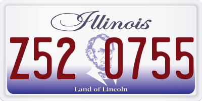 IL license plate Z520755