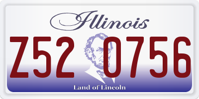 IL license plate Z520756