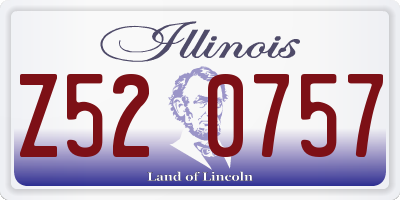 IL license plate Z520757