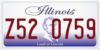 IL license plate Z520759
