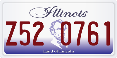IL license plate Z520761