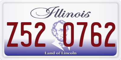 IL license plate Z520762