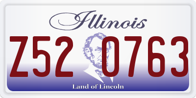 IL license plate Z520763