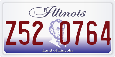 IL license plate Z520764