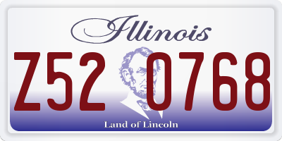 IL license plate Z520768