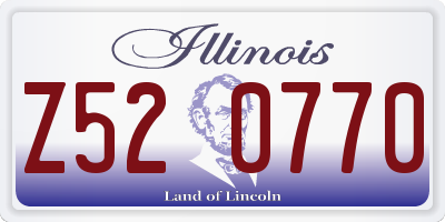 IL license plate Z520770