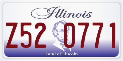 IL license plate Z520771