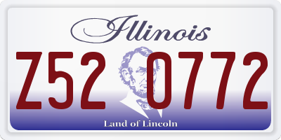 IL license plate Z520772