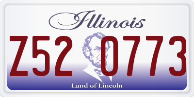IL license plate Z520773