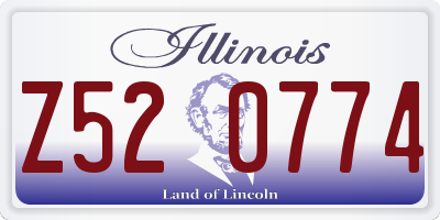 IL license plate Z520774