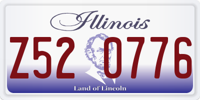 IL license plate Z520776