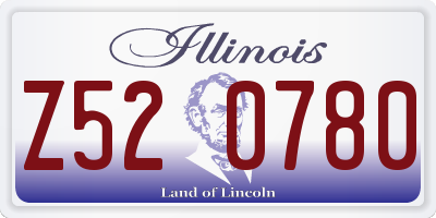 IL license plate Z520780