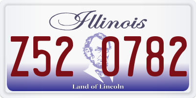 IL license plate Z520782