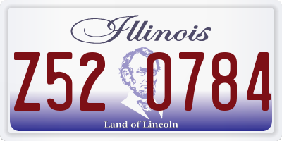 IL license plate Z520784