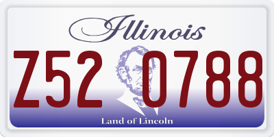 IL license plate Z520788