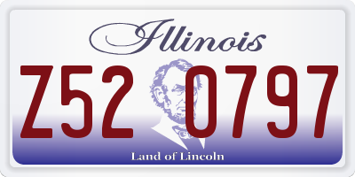 IL license plate Z520797