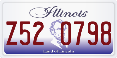 IL license plate Z520798